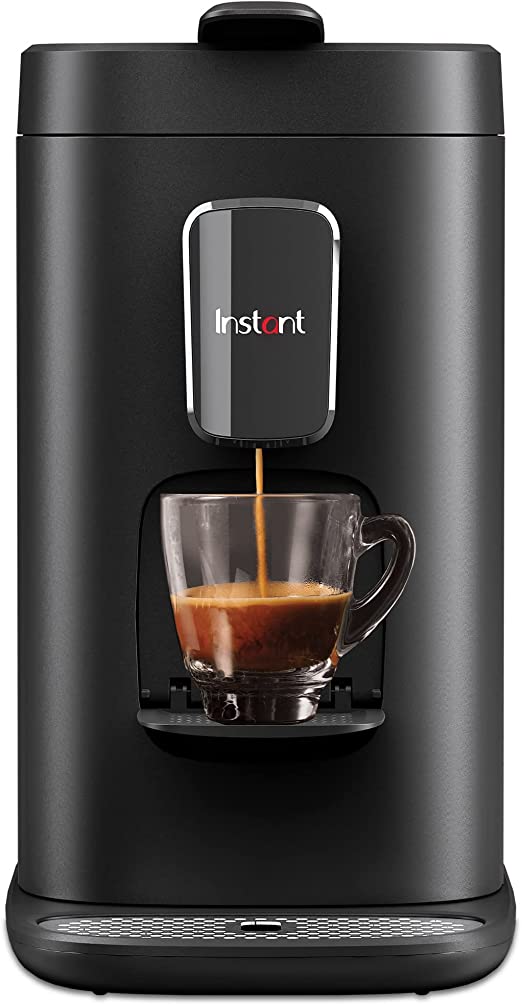 Instant Pot Dual Pod Plus 3-in-1, Espresso, K-Cup Pod and Ground Coffee Maker