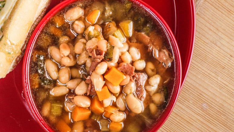 Curtis Stone’s Shortcut Ham and Navy Bean Soup