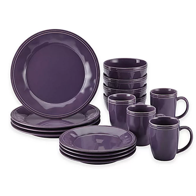 rachael ray lavender dinnerware