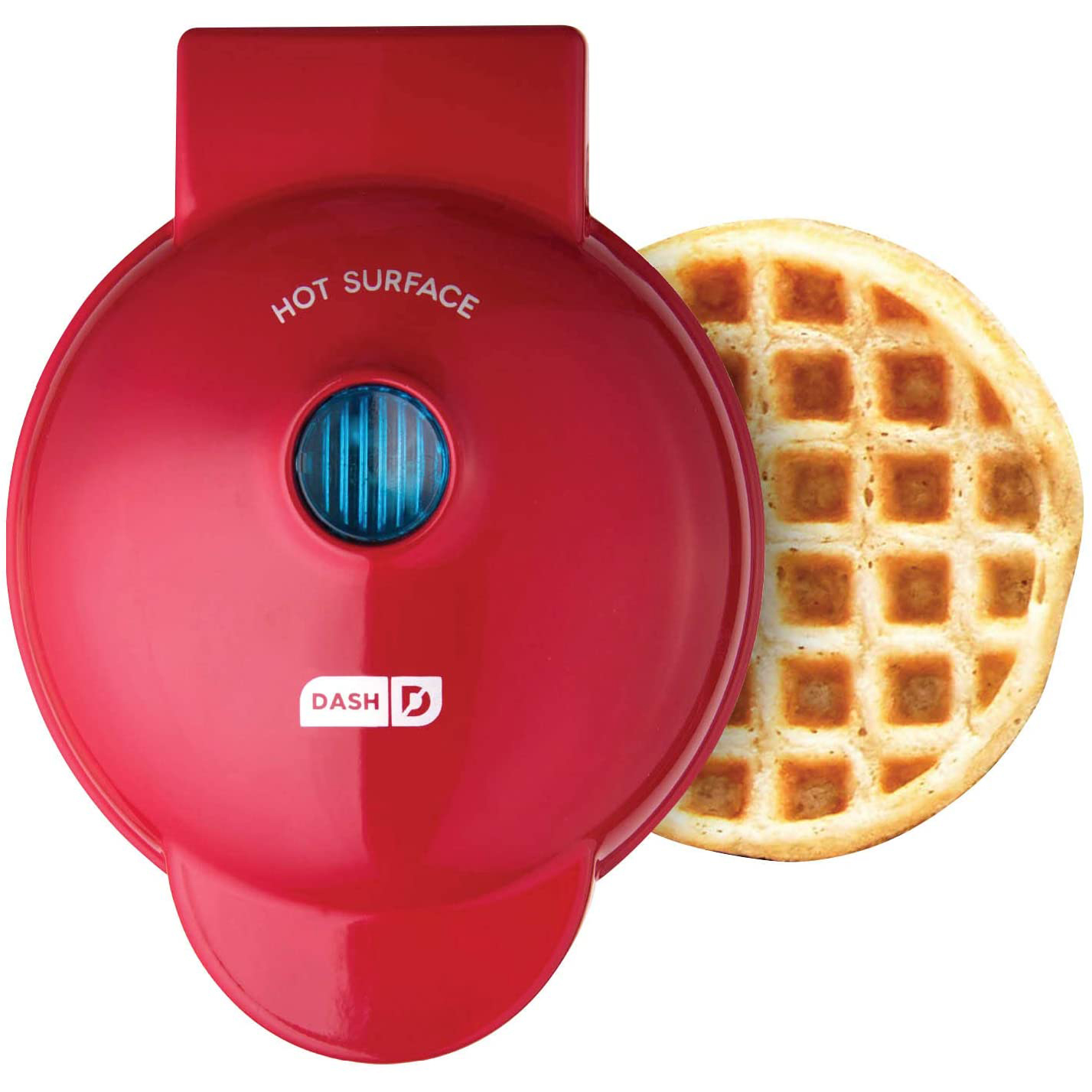  Dash Mini Waffle Maker (2 Pack) for Individual Waffles Hash  Browns, Keto Chaffles with Easy to Clean, Non-Stick Surfaces, 4 Inch,  Holiday (Snowflake + Gingerbread), Red and Metallic Blue: Home 