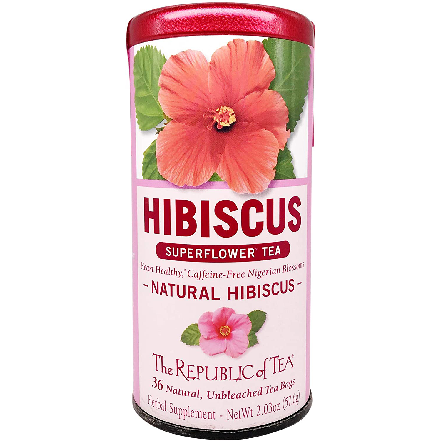 The Republic of Tea Natural Hibiscus Superflower Tea.
