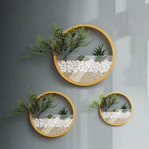 3 Pack Set Wall Planters, Yellow