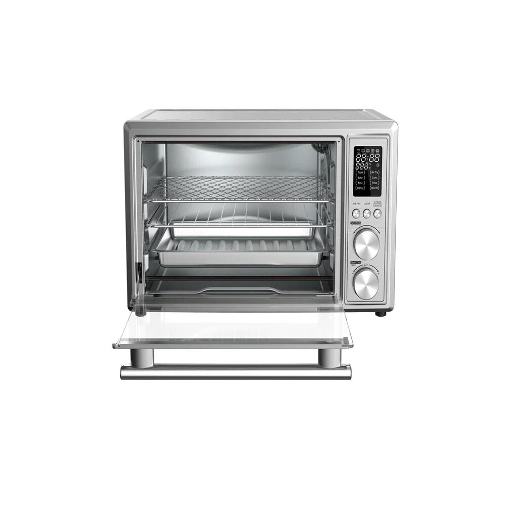 Galanz 1800-Watt Stainless Steel 6-Slice with Air Fry Digital Toaster Oven