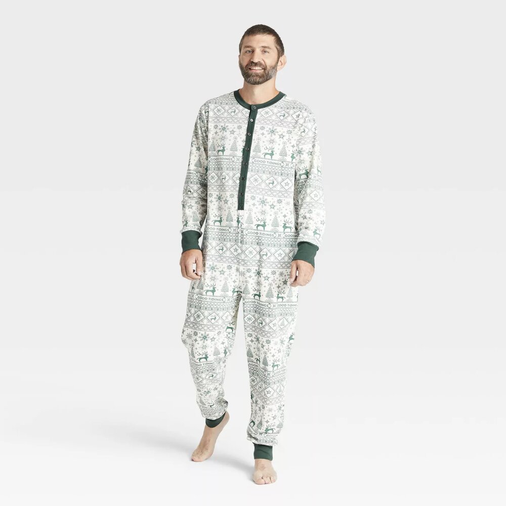 Men’s Reindeer Good Tidings Pajamas Suit