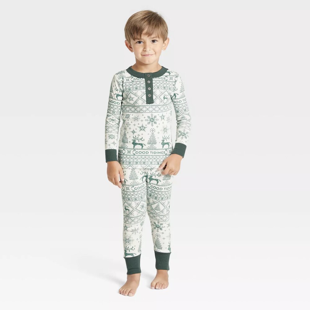 Toddler Reindeer Good Tidings Pajamas Suit