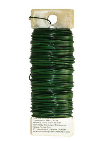Panacea™ Green Floral Wire, 22 Gauge