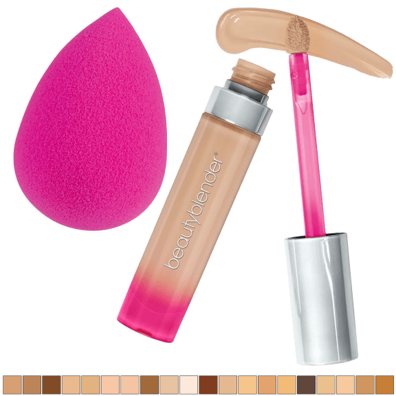 Original Beautyblender Makeup Sponge + Bounce Airbrush Liquid Whip Concealer