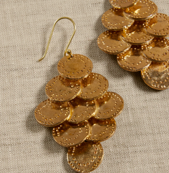 motif coin earrings