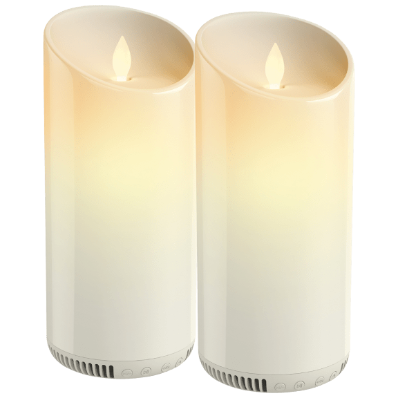 2-Pack of Lifestyle Advanced LED Candle Wireless Speakers