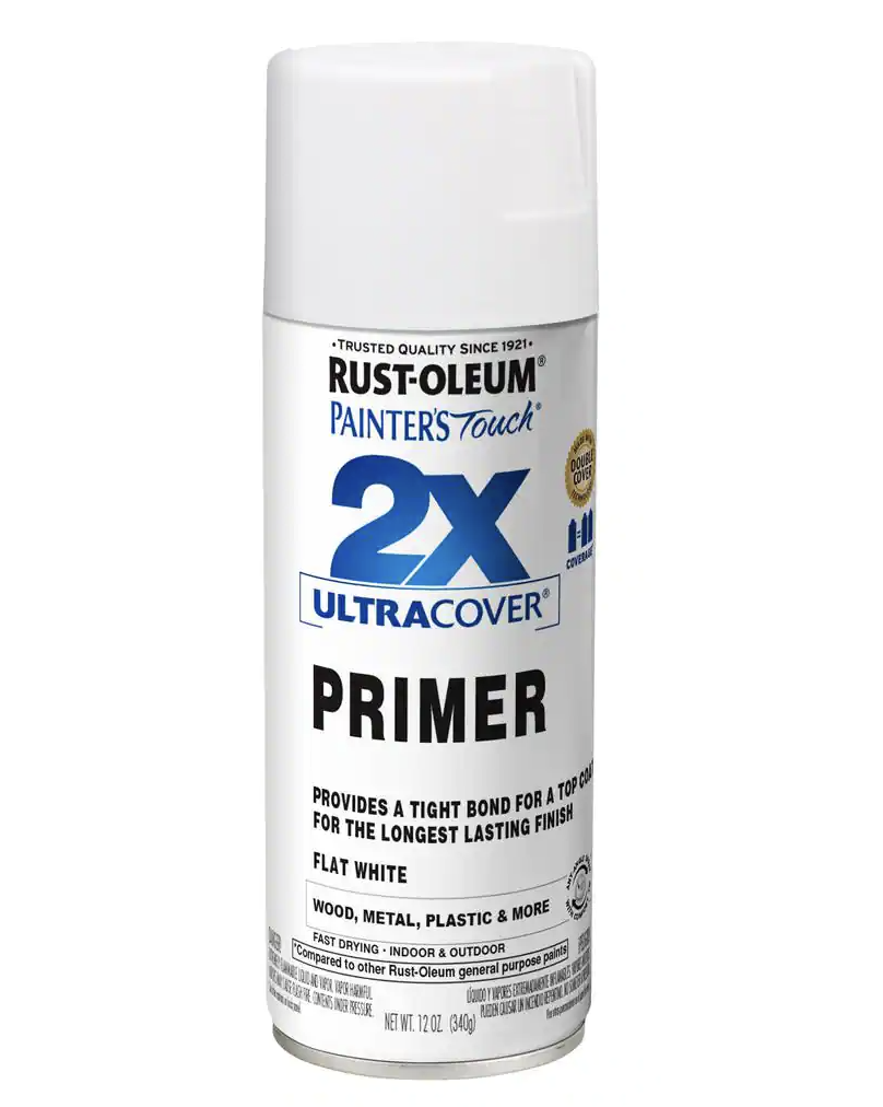 Rust-Oleum Painter's Touch 2X 12 oz. Flat White Primer General Purpose Spray Paint