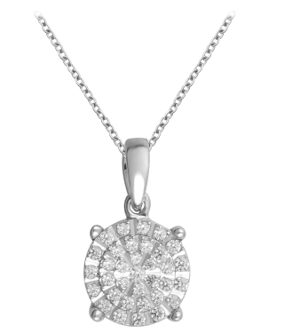 Diamond Muse ¼ Carat Total Weight Diamond Pendant Necklace