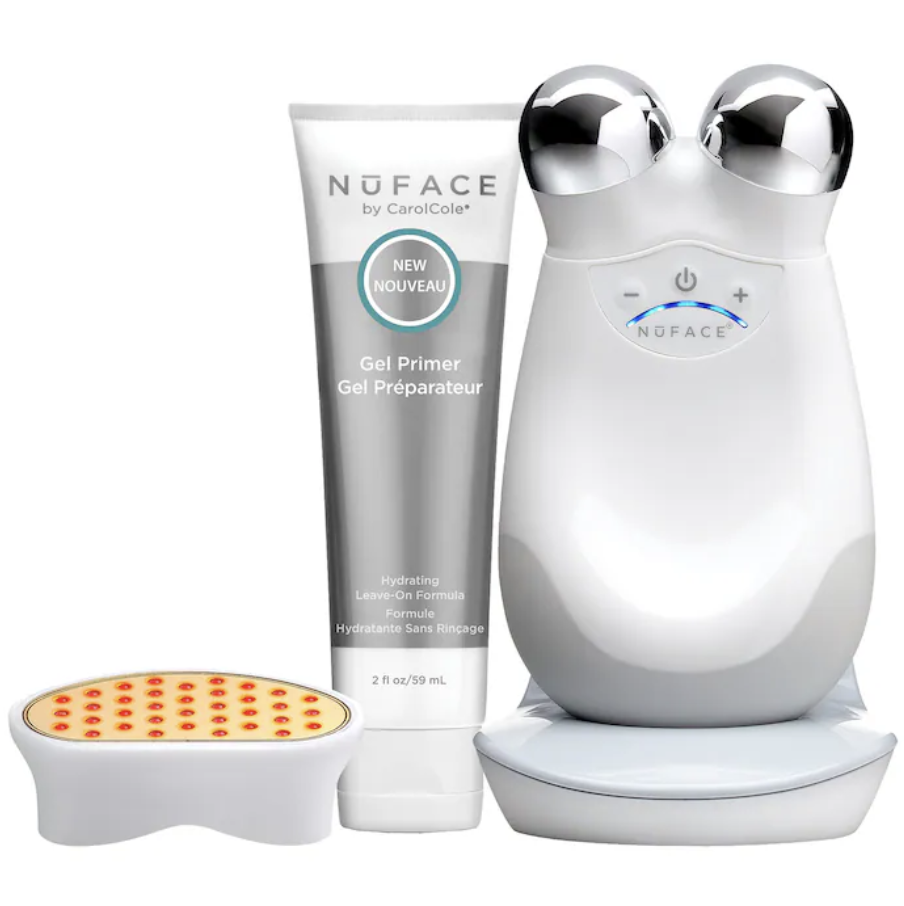 NuFACE Trinity Facial Toning Device + Wrinkle Reducer Attachment Bundle