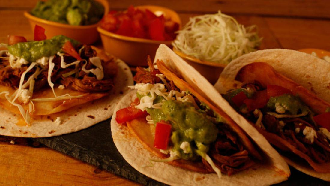 Brian Boitano's Carne Asada Tacos with Green Salsa | Recipe - Rachael ...