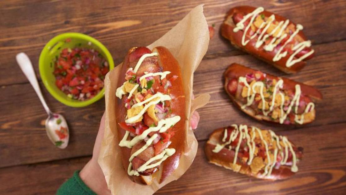 Mexican Style Hot Dogs - Culinary Ginger