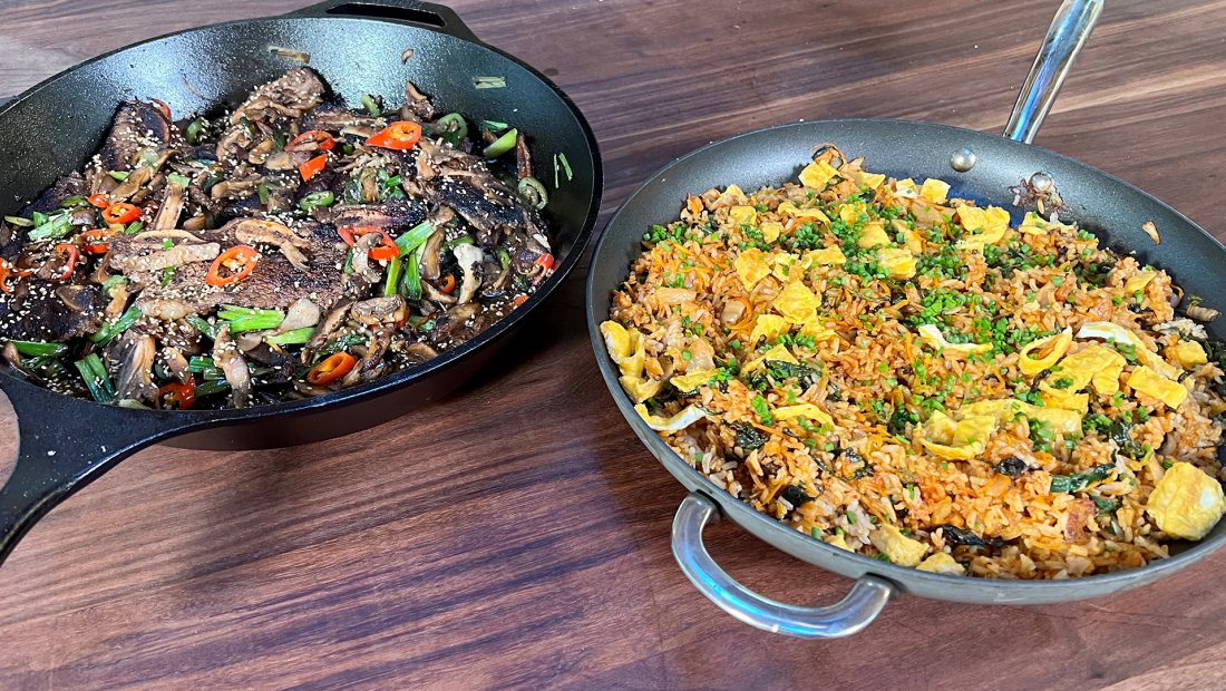 Flanken-Style Short Ribs with Kimchi Fried Rice