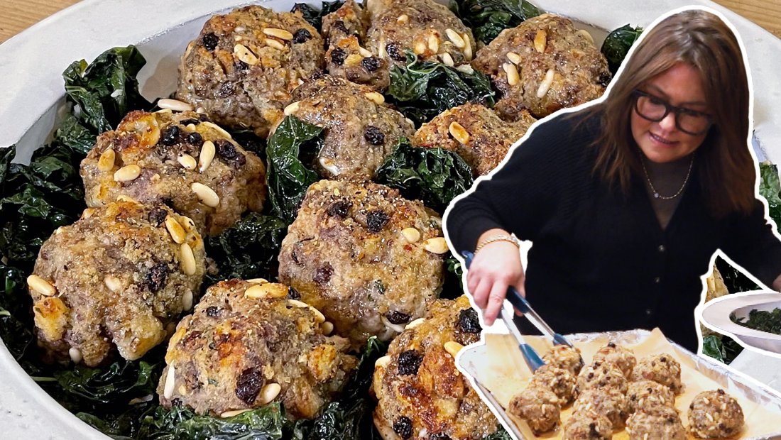 Sicilian-Style Roasted Meatballs | Rachael Ray