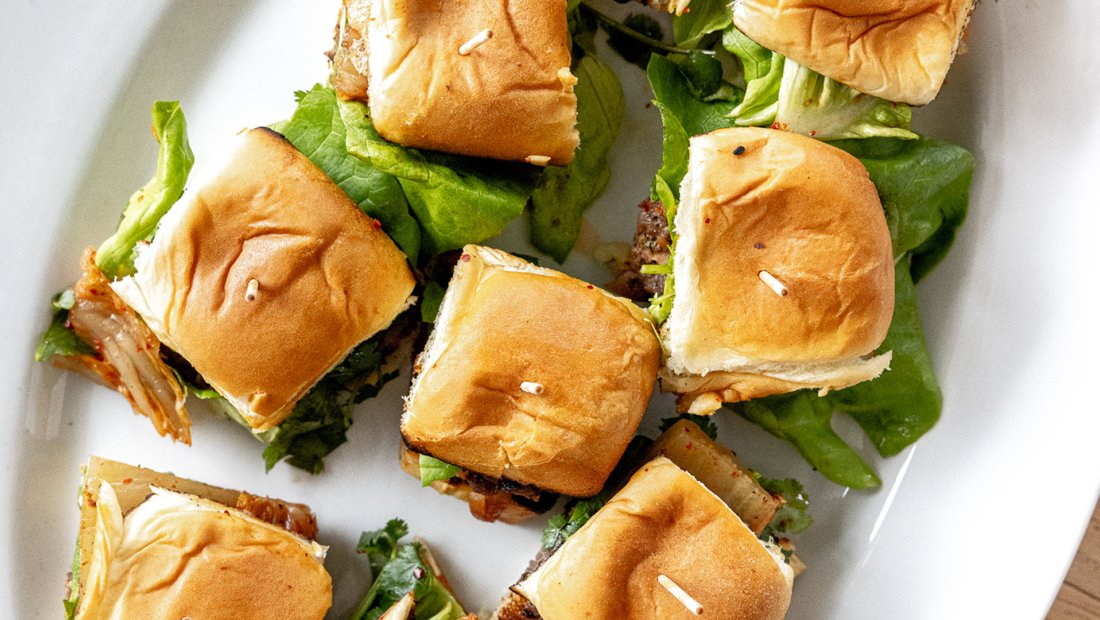 Asian-Style Pork Sliders Made in a Muffin Tin