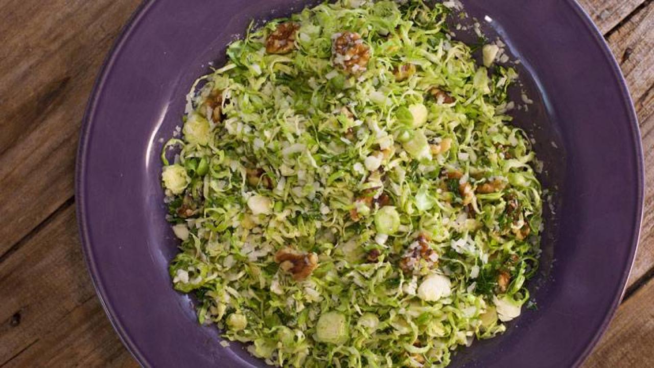 Michael Symon’s Shaved Brussels Sprouts with Pecorino Recipe
