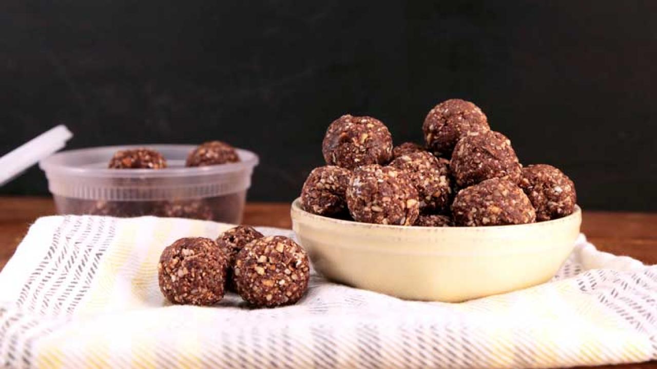 Chocolate-Coconut-Almond Protein Bites 