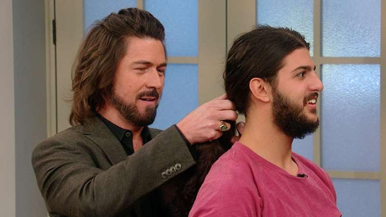 A Long-Haired NYC Waiter Gets One of Our Sexiest Man Makeovers Ever |  Rachael Ray Show