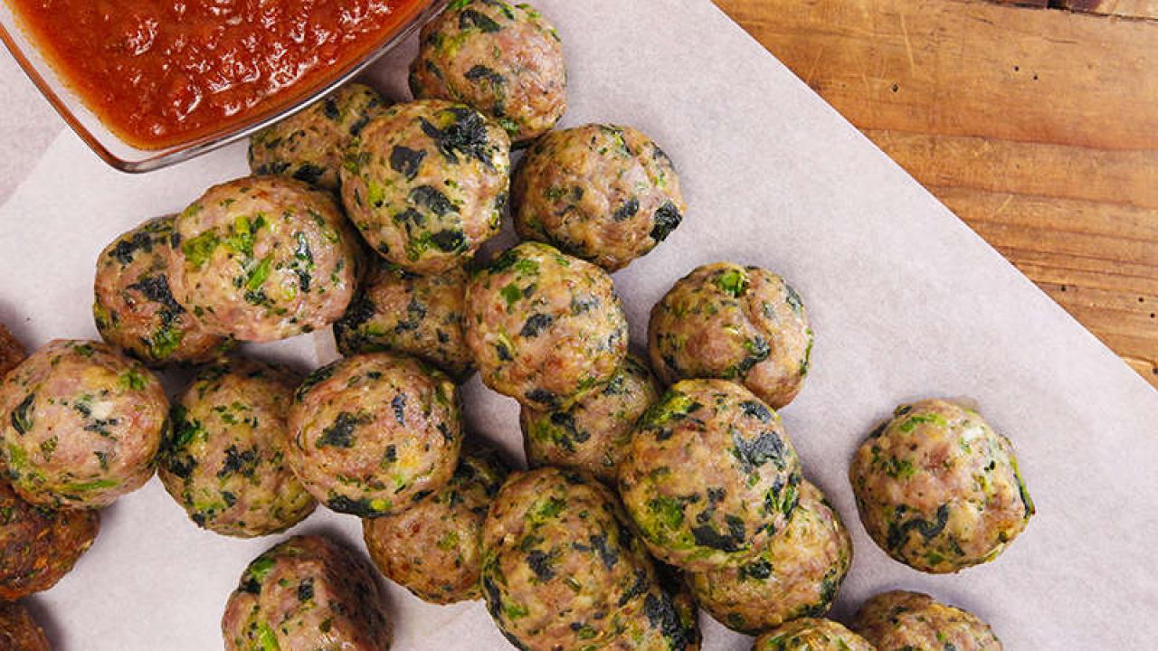 Sweet Sausage and Broccoli Rabe Meatballs | Recipe - Rachael Ray Show