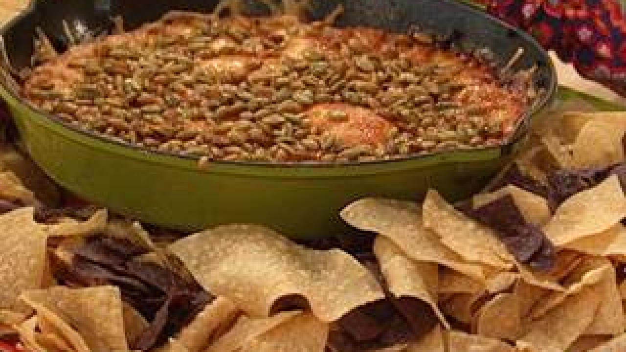 Chipotle Queso with Pumpkin Seeds and Honey | Recipe - Rachael Ray Show