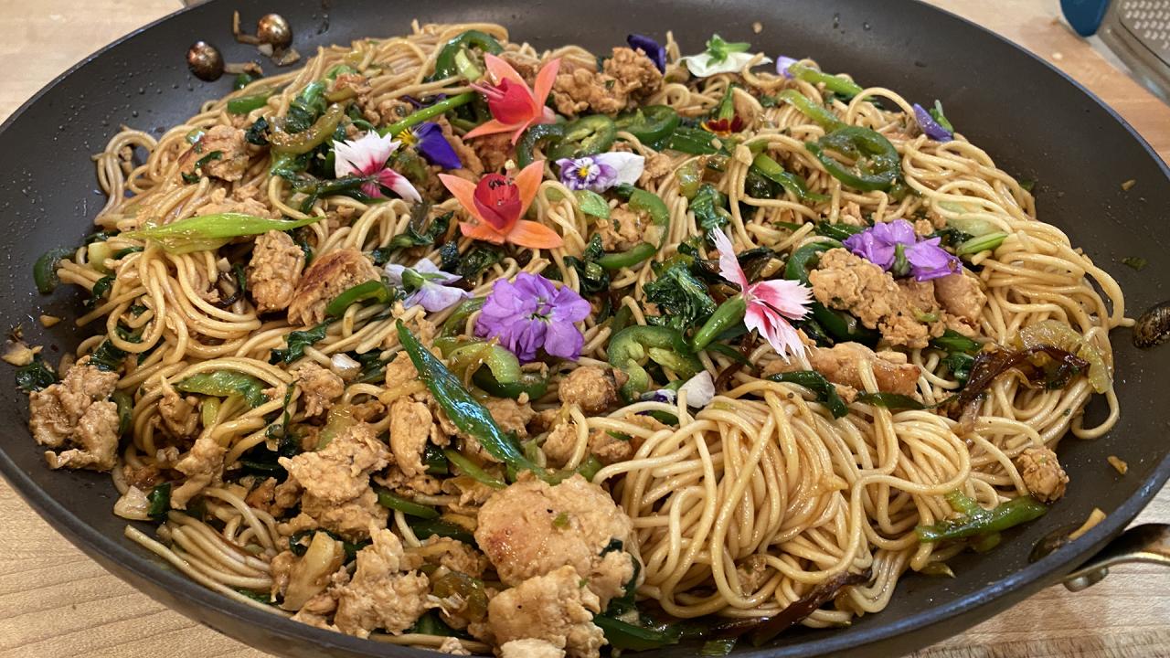 Shanghai Style Noodles Recipe with Pork or Chicken From Rachael Ray Recipe  pic pic