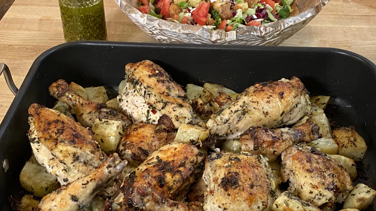 Roast Chicken Recipe with Garlic and Herbs From Rachael Ray Recipe