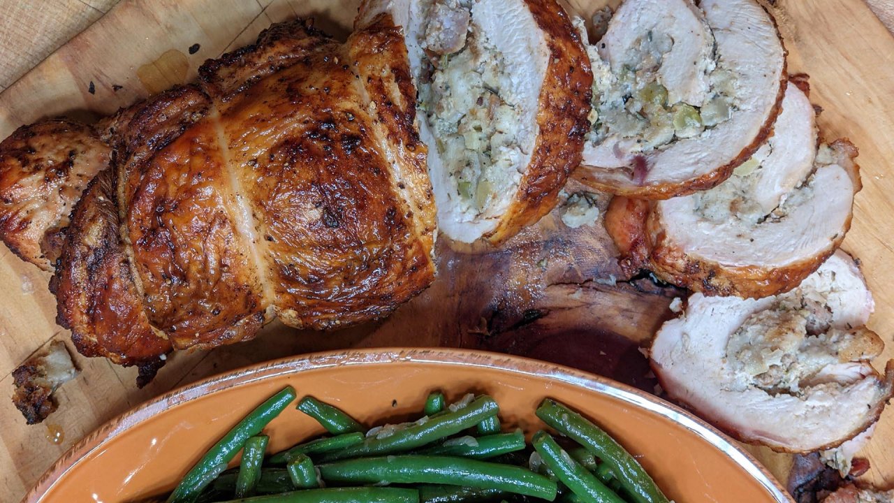 Turkey Breast Roulade Recipe and Simple Gravy From Rachael Ray Recipe