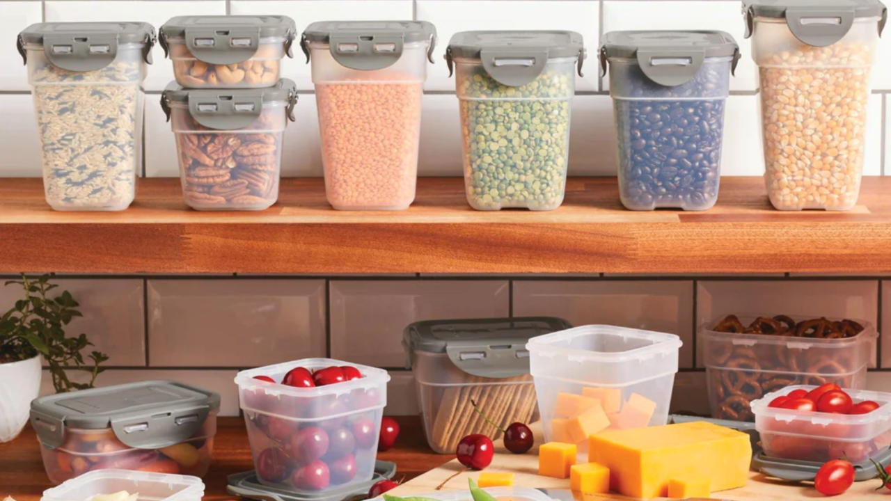 Rachael Ray Leak-Proof Stacking Food Storage Container Set - 20 Piece
