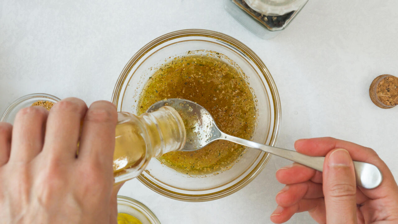 The Trick to a Thick Homemade Vinaigrette, According to Cooking Teacher Rachael Ray Show image