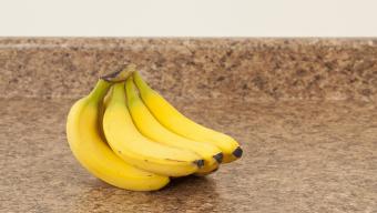Bananas on counter