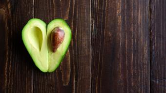 Avocado Shaped Like Heart