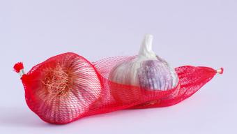 garlic in bag
