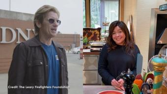 Denis Leary and Rachael Ray