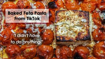 TikTok Baked Feta Pasta