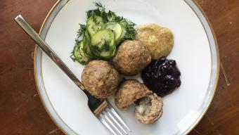 Sarah Rhodes' Cheese Stuffed Swedish Meatballs