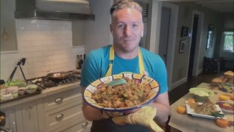 Vegan Sausage and Cornbread Stuffing Casserole | Spike Mendelsohn