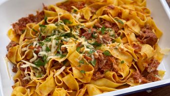 Shortcut Braised Beef Ragu with Pappardelle