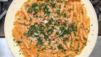Penne with Sweet Vermouth and Cream Sauce