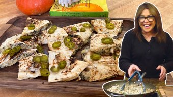 Creamed Mushroom and Spinach Quesadillas | Rachael Ray