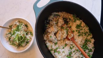 One-Pot Lemon-Dill Chicken with Rice & Peas   