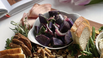 Herby Purple Potato Salad 