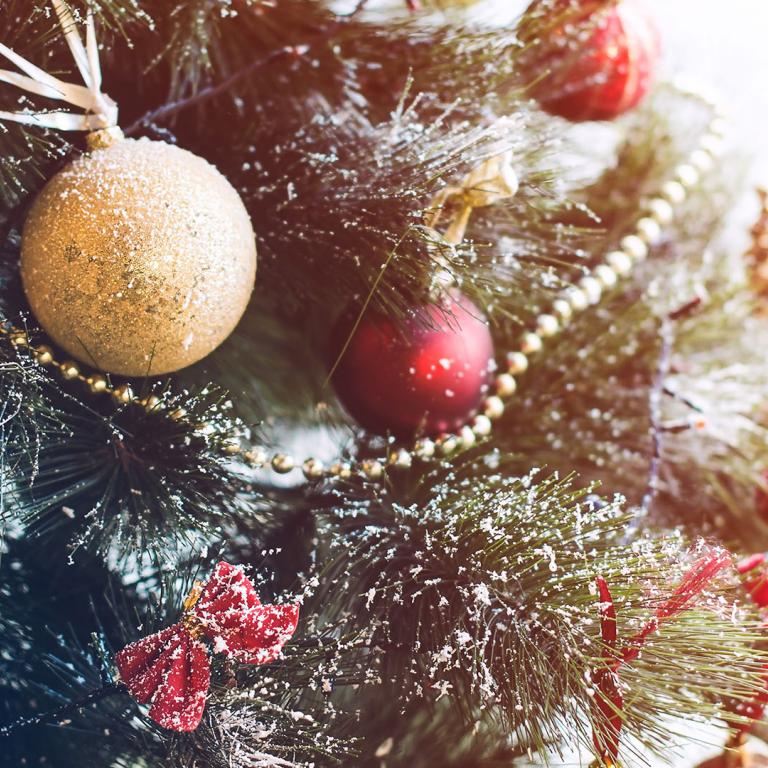 Close-up Christmas tree