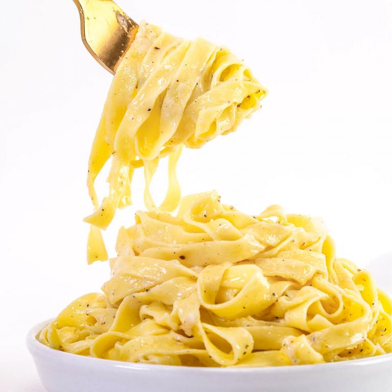 Fettucine with Buffalo Butter, Parmigiano and Black Pepper