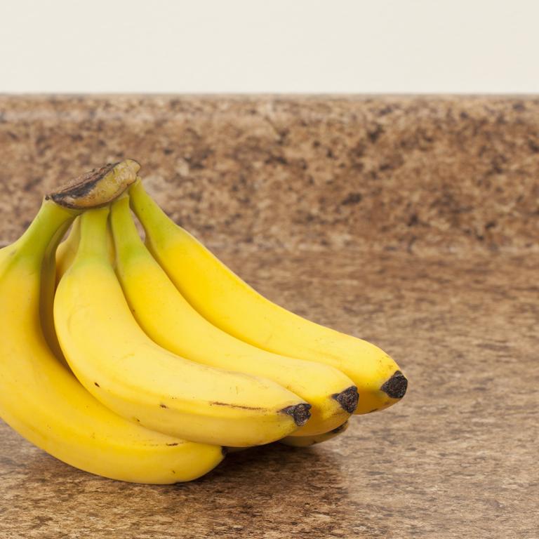 Bananas on counter