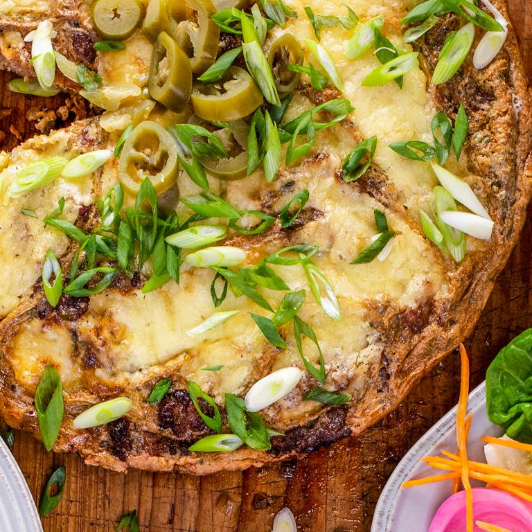 Rachael's Frittata with Sausage, Jalapeno, Apples and Cheddar 