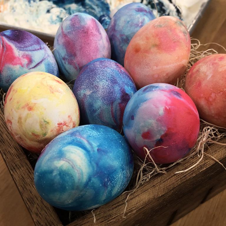 DIY Tie Dye Easter Eggs