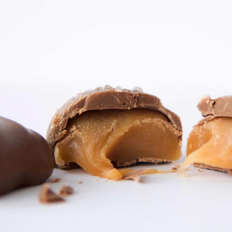 Chocolate Dipped Caramels by Jacques Torres