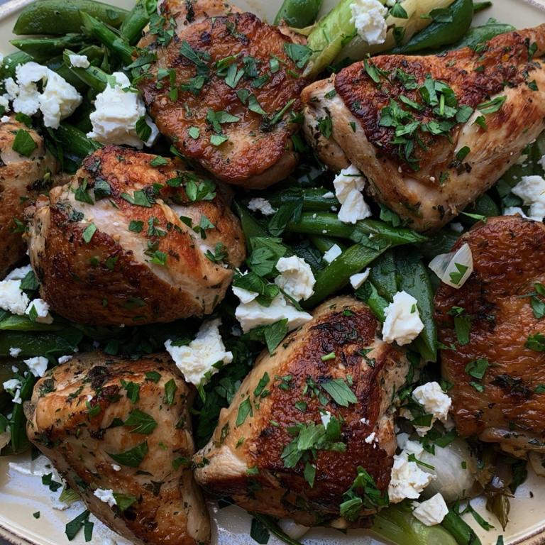 spring chicken and vegetables